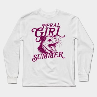 Feral Girl Summer Long Sleeve T-Shirt